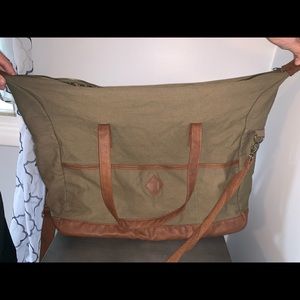 Green and Brown Weekend Duffel Bag